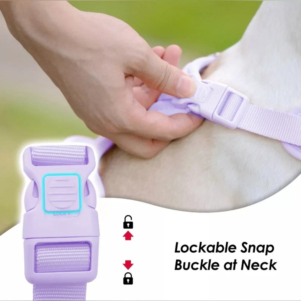 Sunray Mascota No Pull Lavender Dog Harness Size Medium Brand New